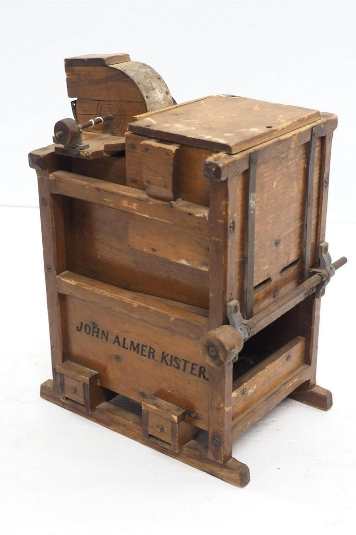 Lot 1445: Salesman sample wooden grain cleaner