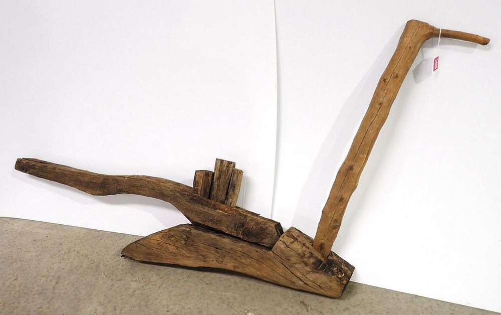 Lot 1456: Very primitive 1-horse walking plow