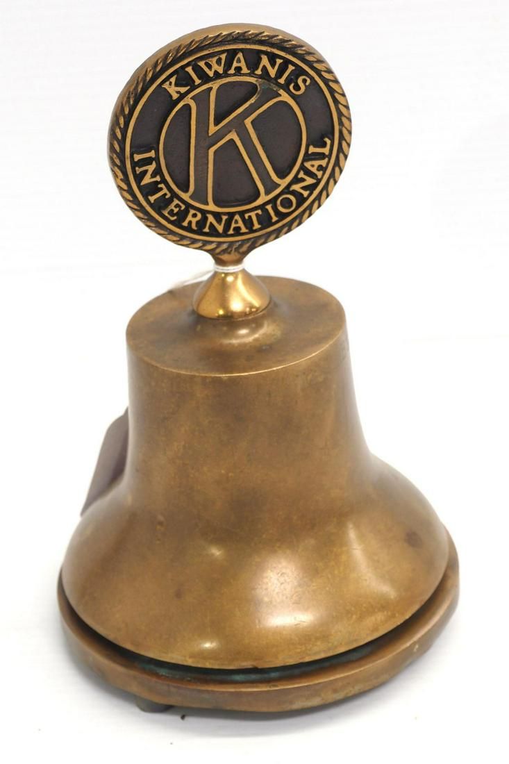 Lot 1460: Brass Kiwanis International bell
