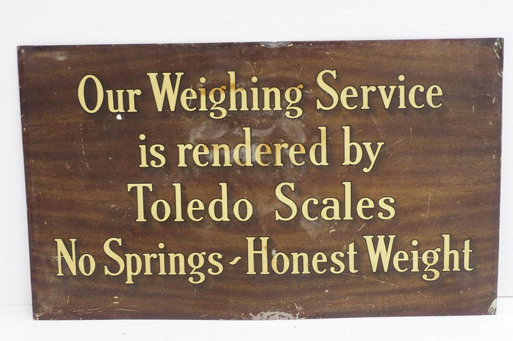Lot 3: Weighing Service Sign