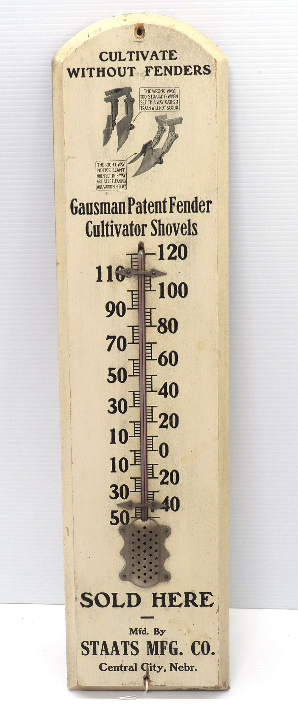 Lot 18: Gausman Advertising Thermometer