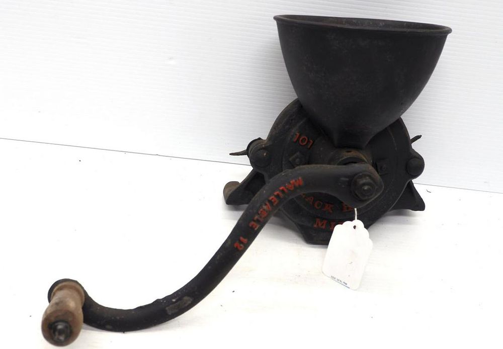 Lot 51: Black Hawk hand-crank grist mill