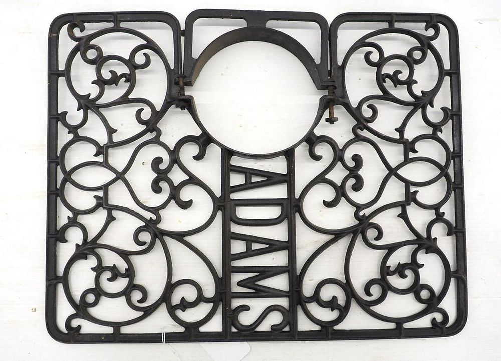 Lot 61: Cast iron Adams stove pipe food warming tray