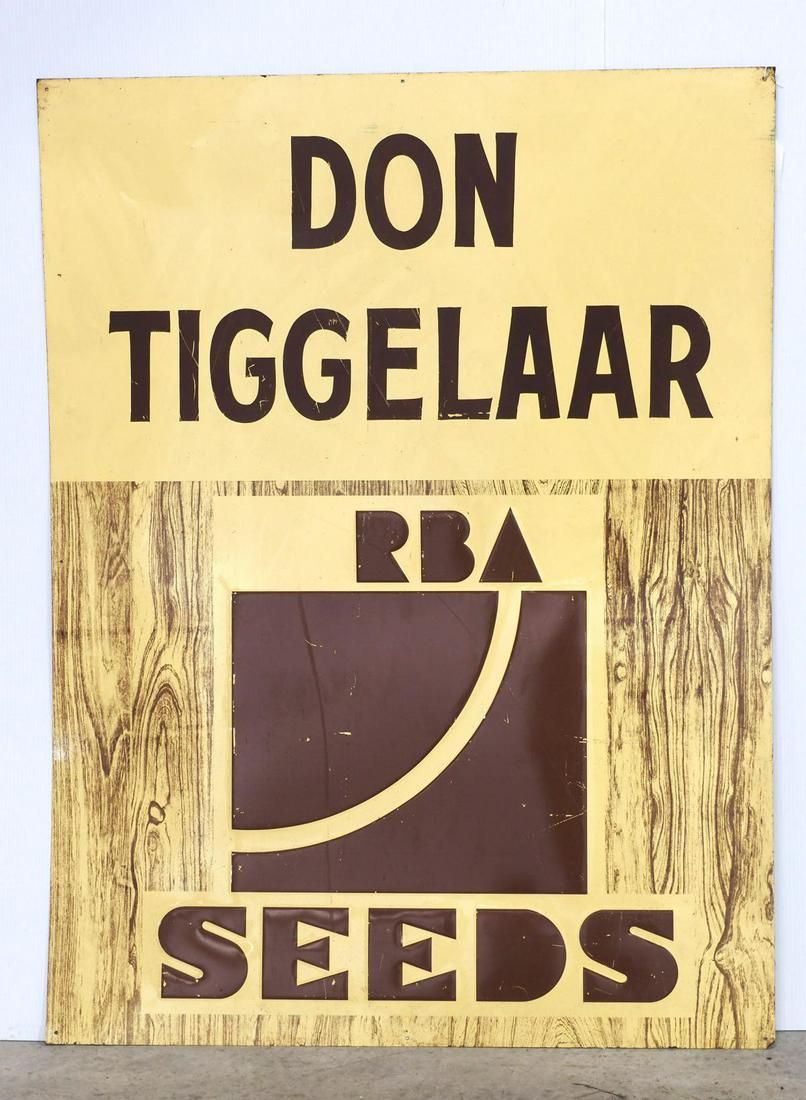 Lot 62: Don Tiggelaar Seeds sign