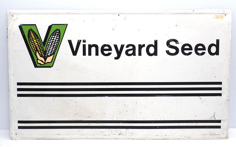 Lot 65: Vineyard Seed sign