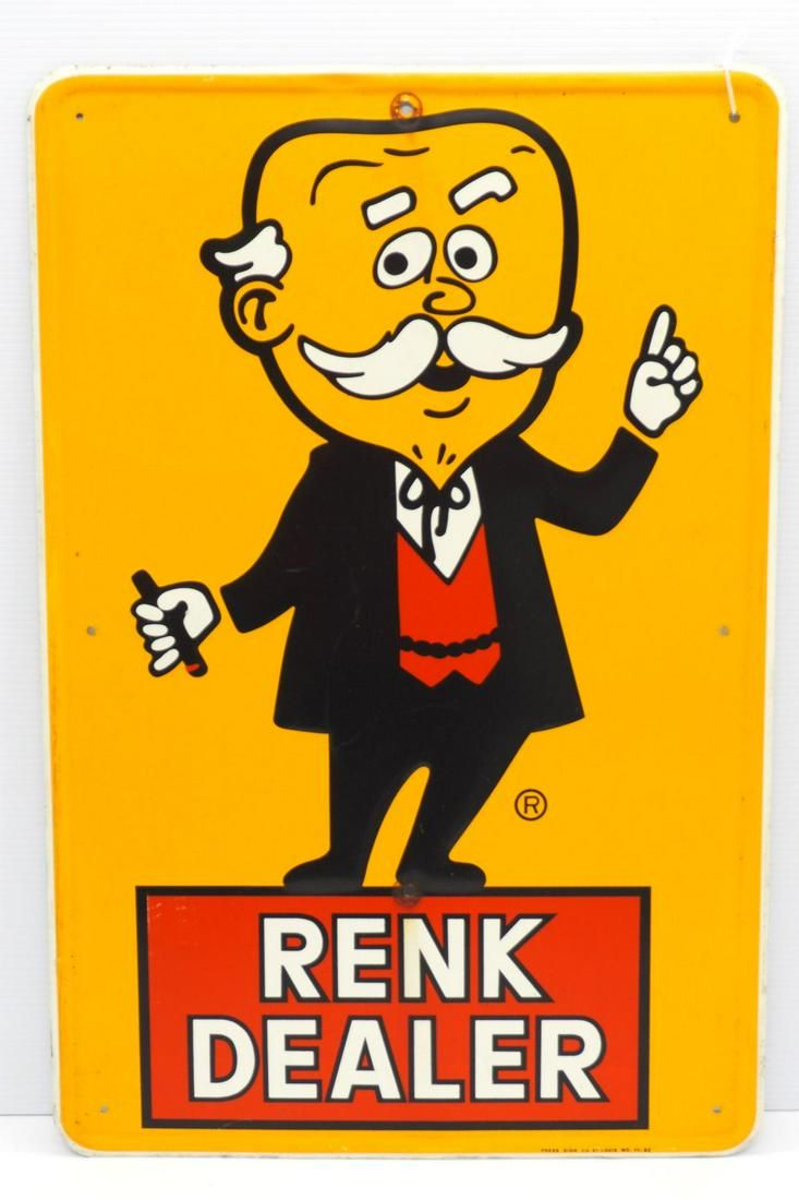 Lot 70: Renk Dealer sign