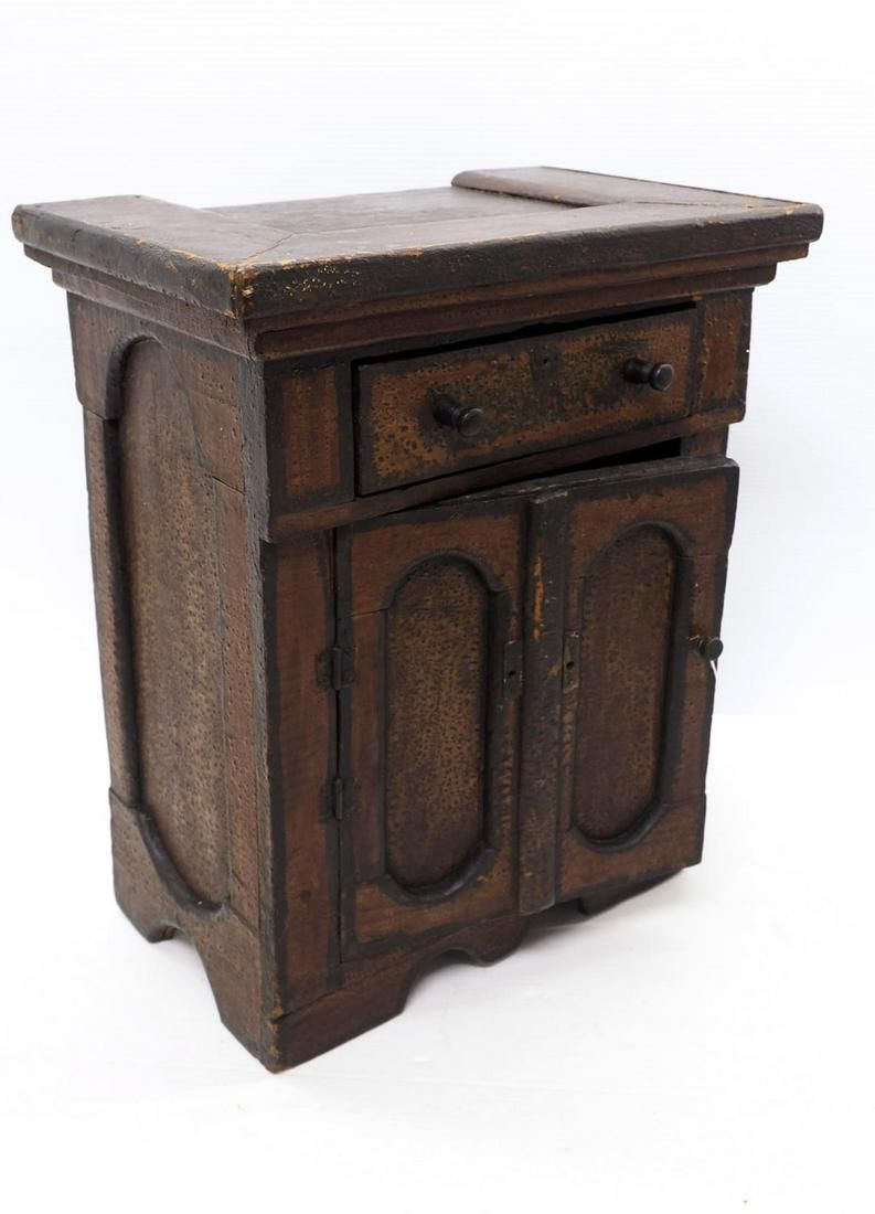 Lot 73: Wooden child's cabinet