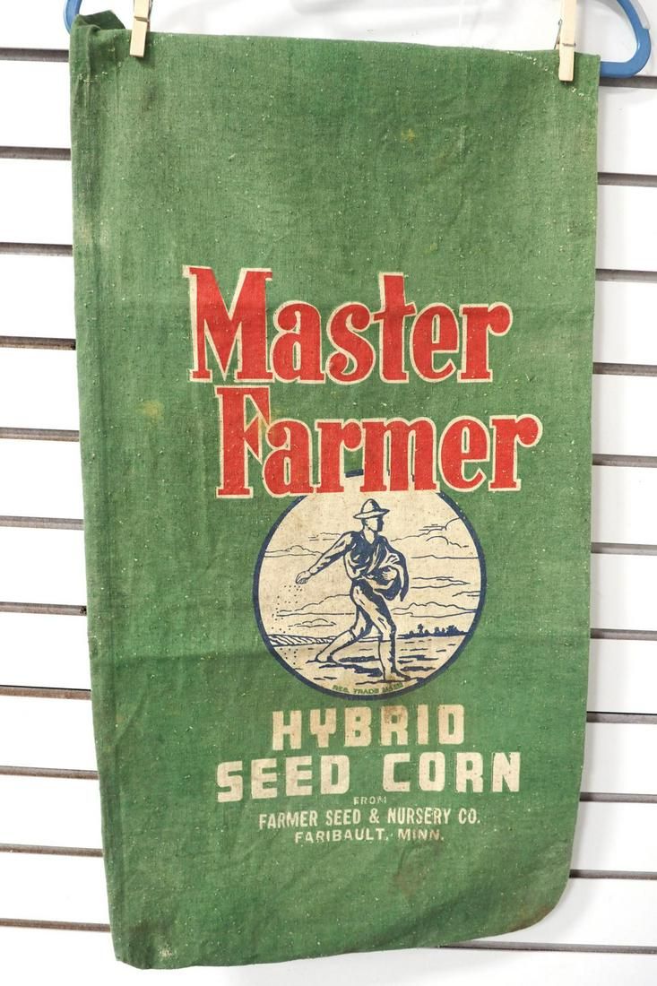 Lot 82: Master Farmer Seed Corn cloth bag