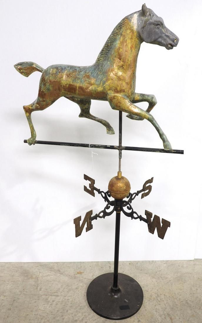 Lot 122: Copper Hackney stallion horse weathervane