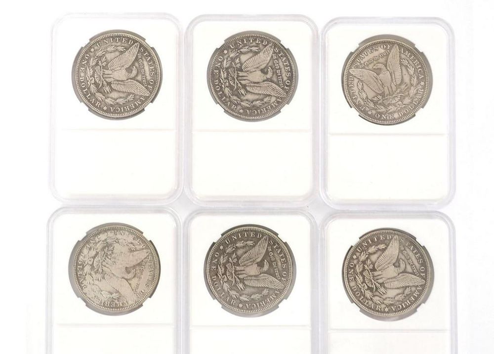 Lot 141: (6) Morgan Silver Dollars from 1881