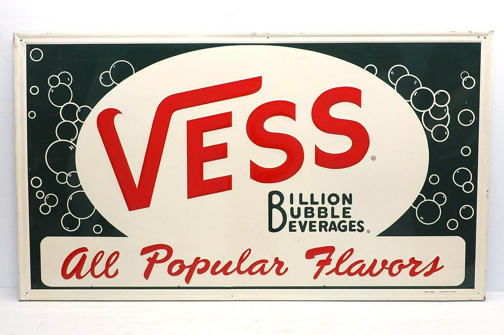 Lot 147: Vess Billion Bubble Beverages sign