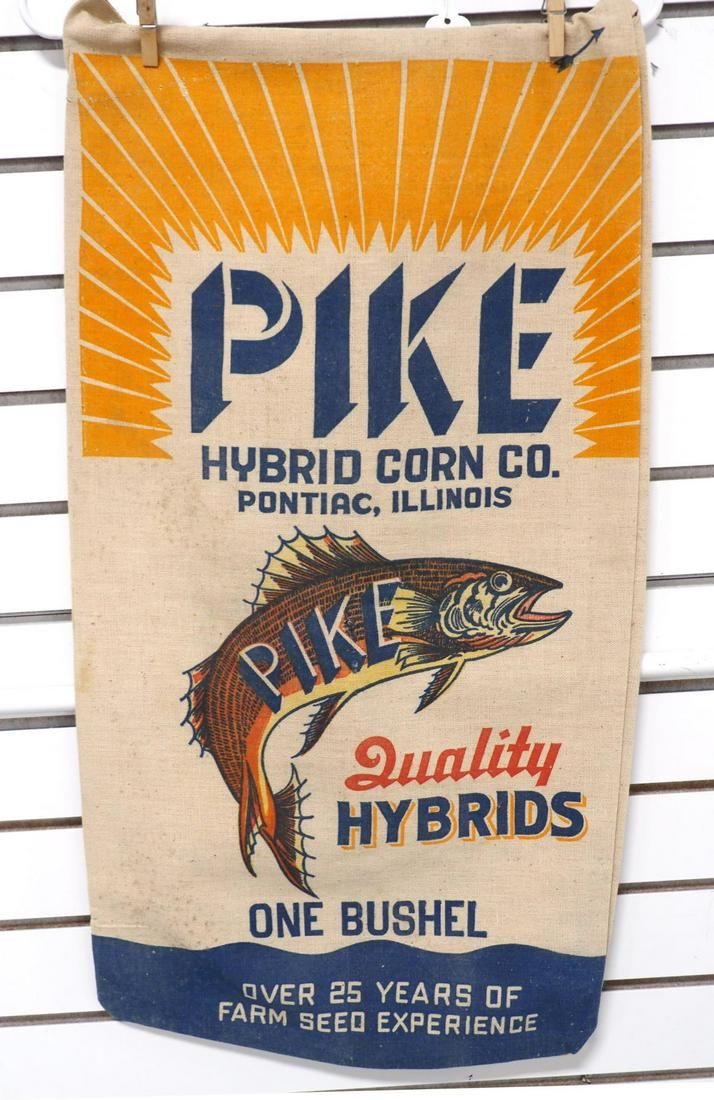 Lot 152: Pike cloth seed corn bag