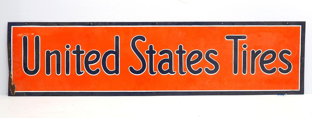 Lot 173: United States Tires sign