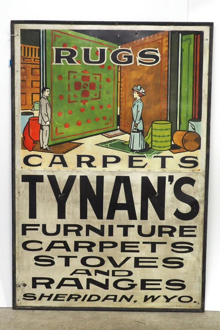 Lot 188: Tynans Rugs, Carpets, Furniture sign