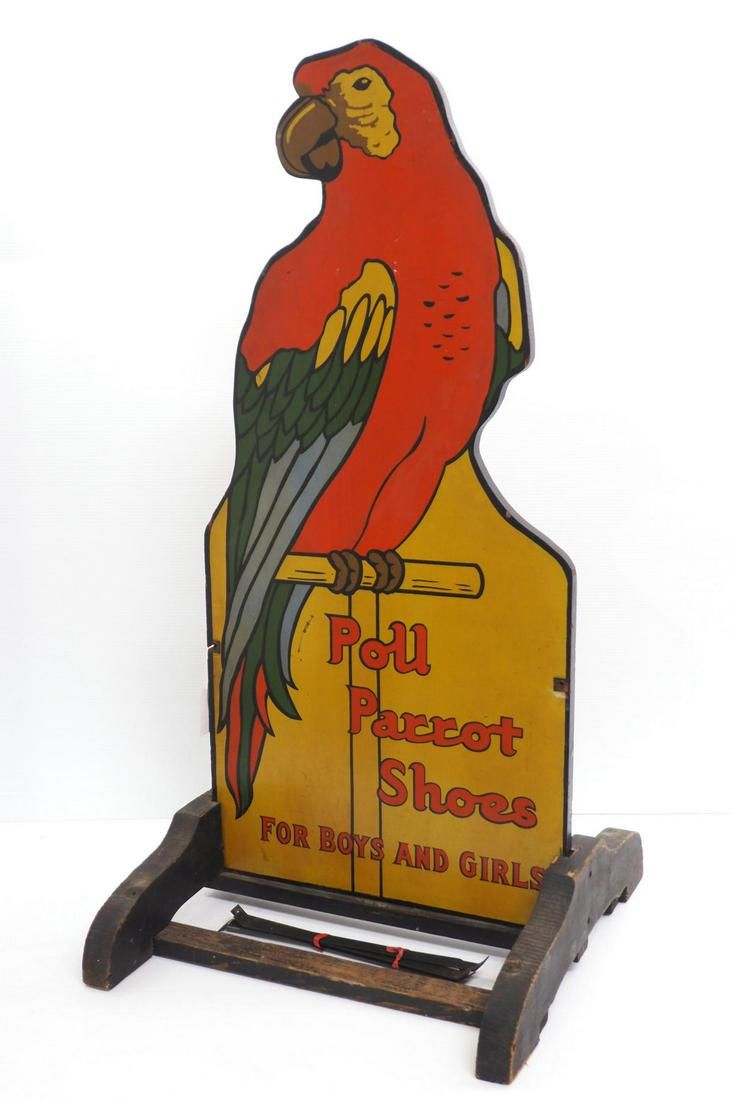 Lot 199: Poll Parrot Shoes For Boys & Girls sidewalk sign