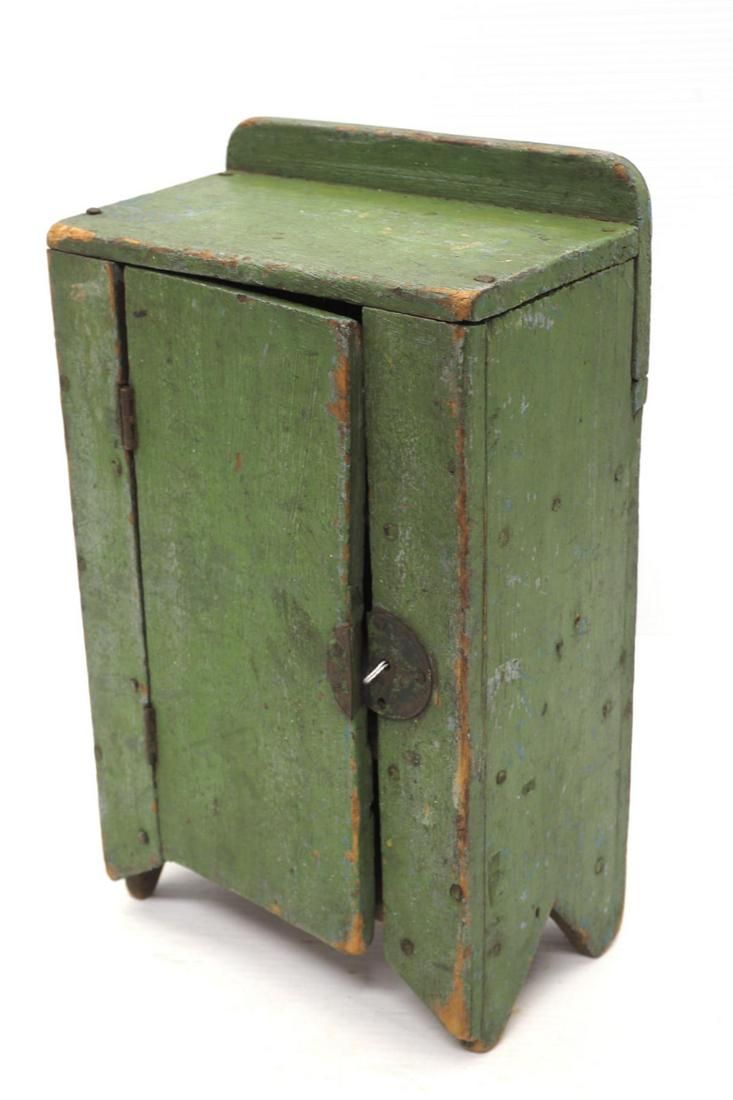 Lot 219: Miniature fruit cabinet or pie safe