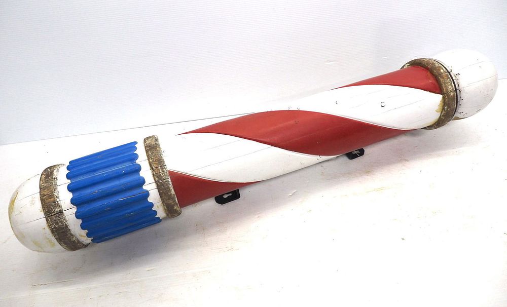 Lot 230: Wooden barbers pole