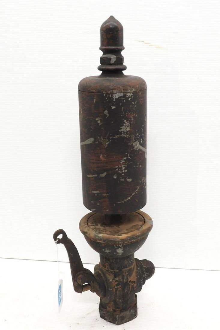Lot 235: Brass steam whistle