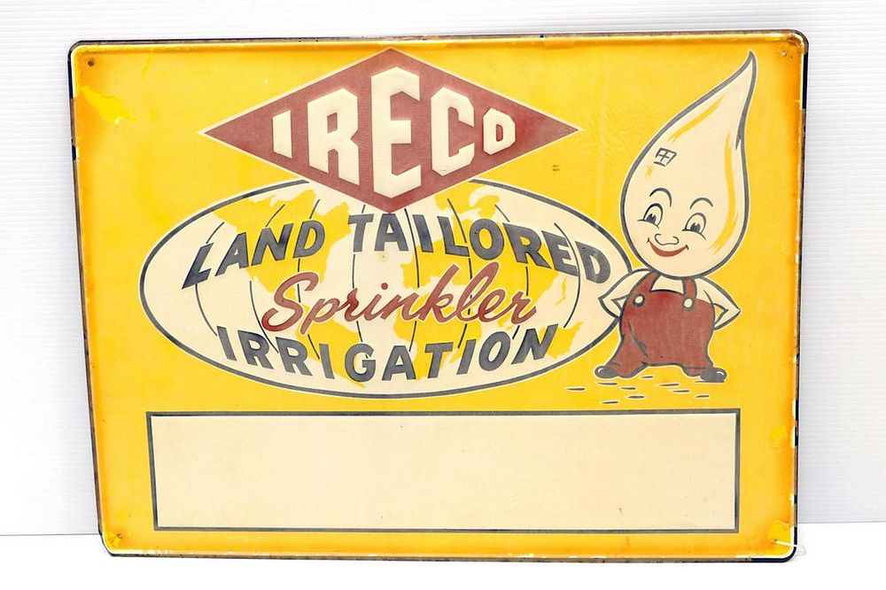 Lot 243: Ireco Land Tailored Sprinkler Irrigation sign