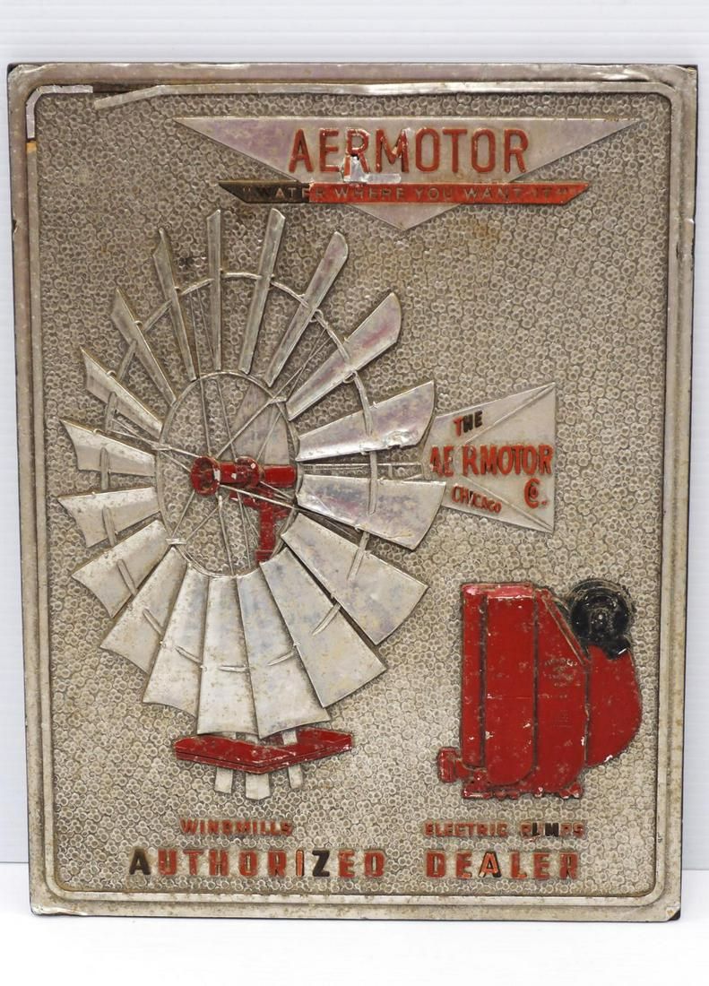 Lot 244: Aermotor Windmill sign