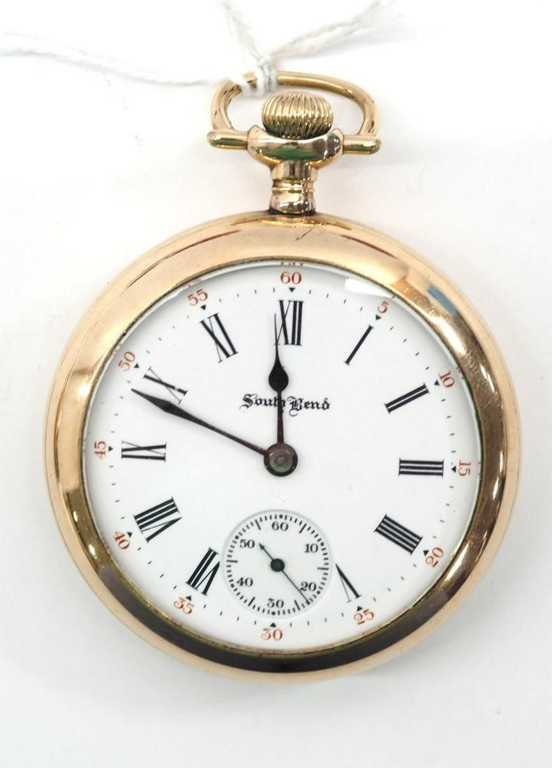 Lot 264: 17J South Bend "The Studebaker 323" pocket watch