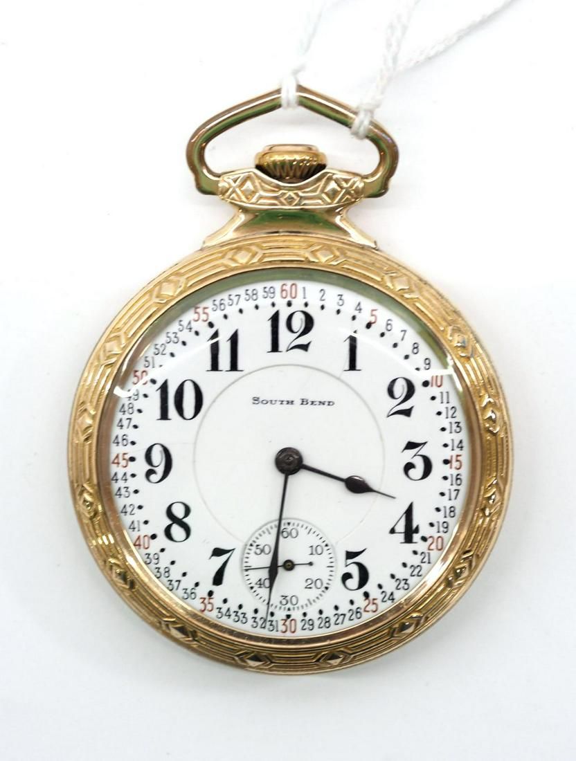 Lot 265: 21J South Bend "The Studebaker 229" pocket watch
