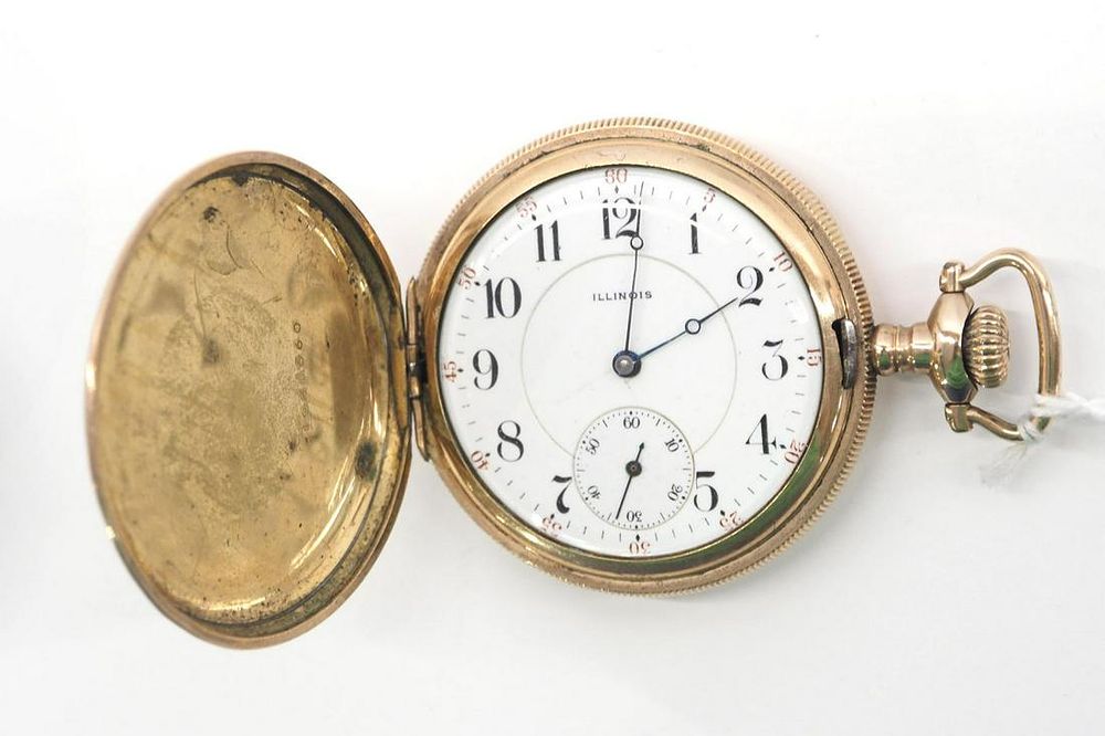 Lot 267: 17J Illinois HC Pocket Watch