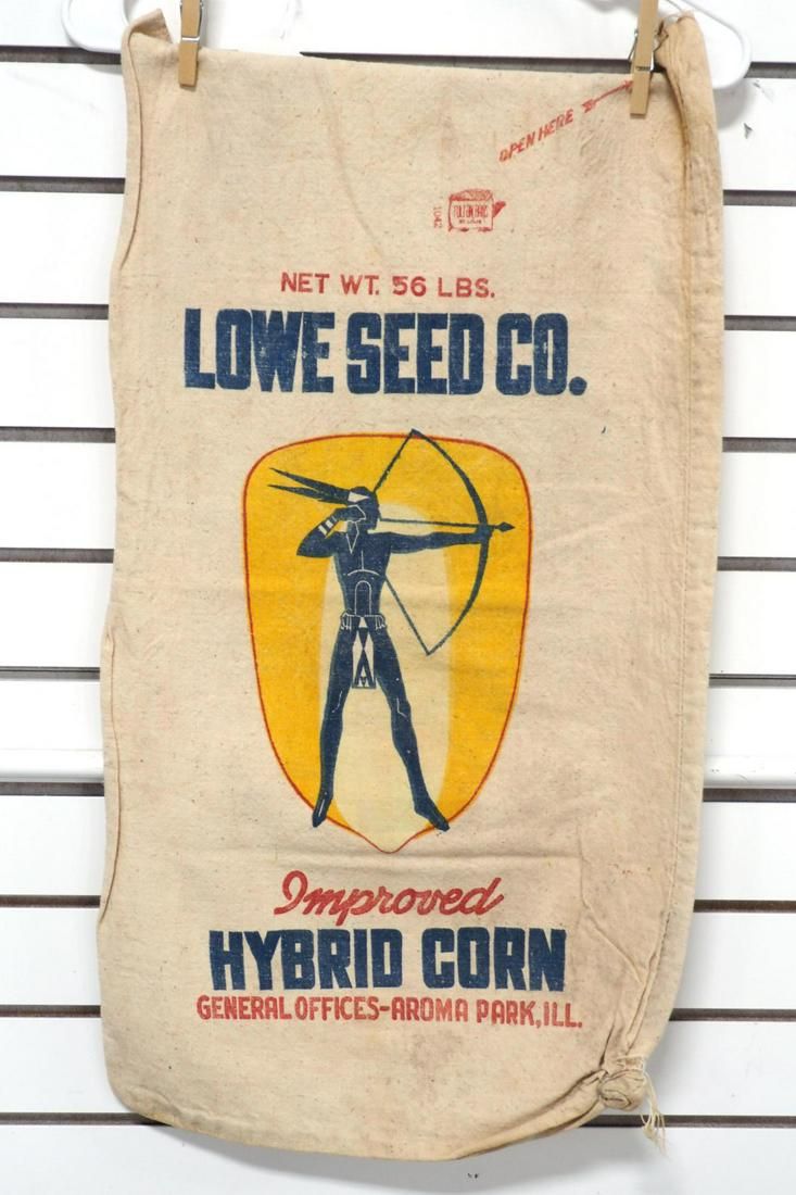 Lot 283: Lowes cloth seed corn bag