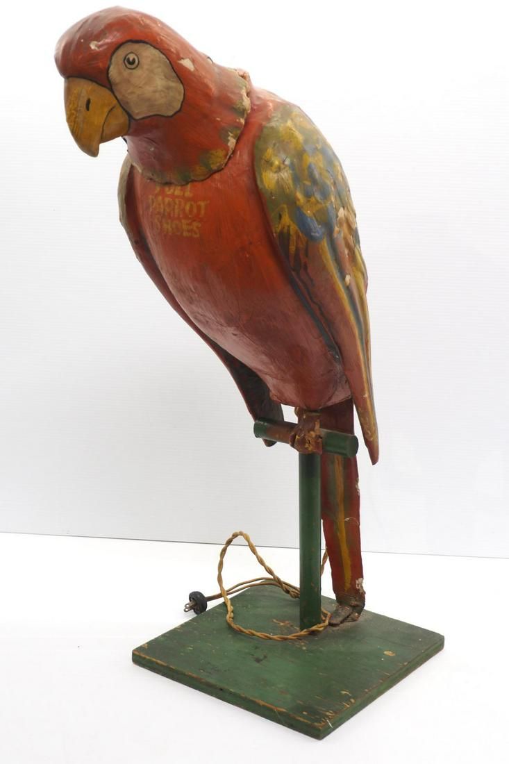 Lot 287: Poll Parrot Shoes store advertising display