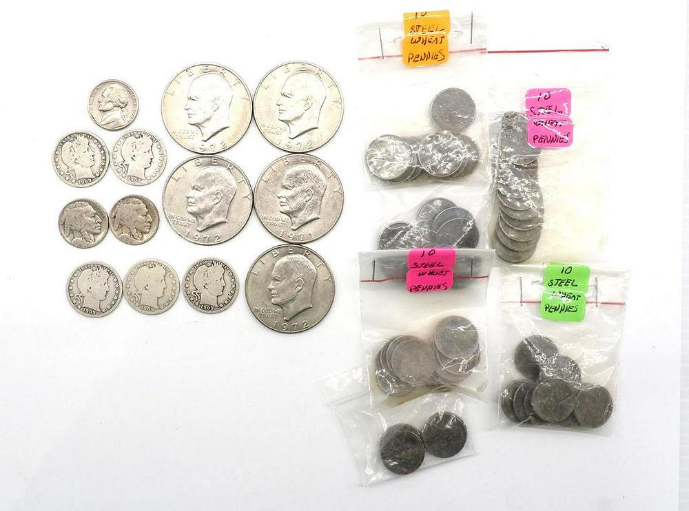 Lot 303: 66 Old coins