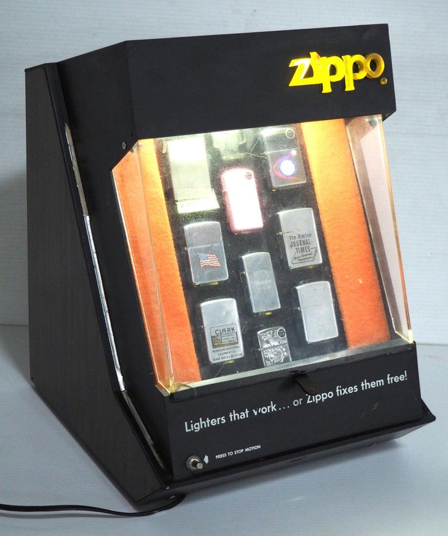 Lot 314: Vintage light-up Zippo case