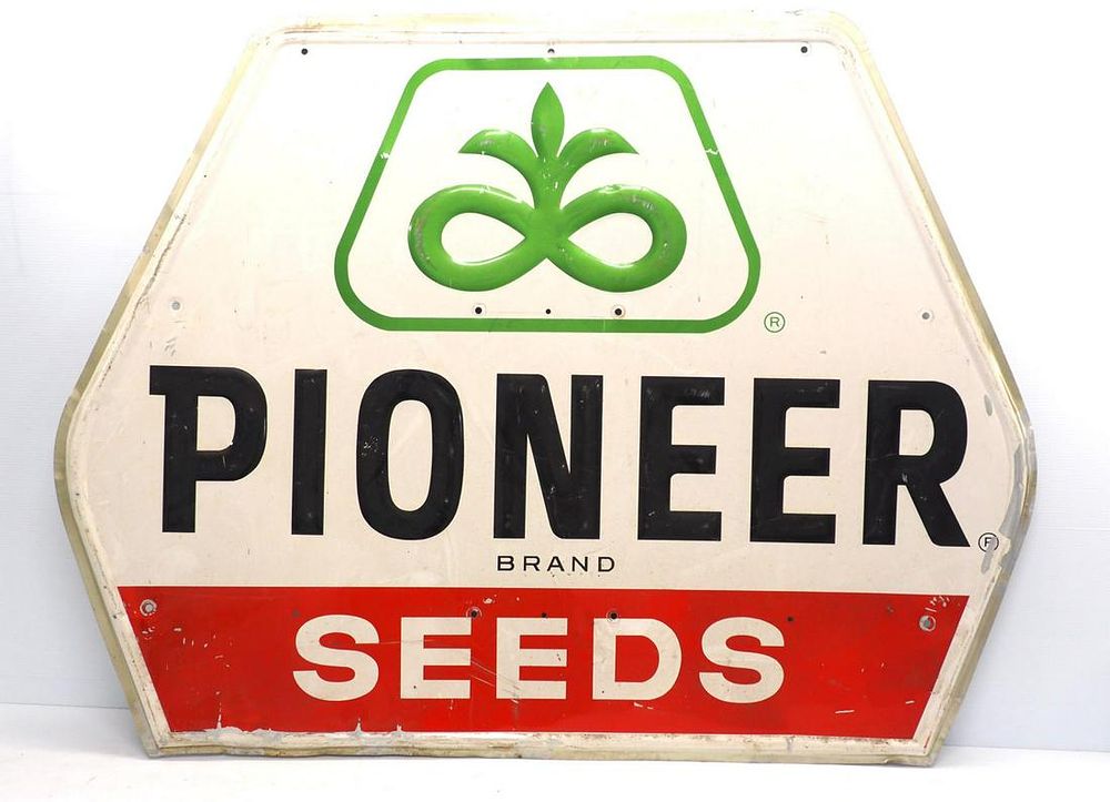 Lot 325: Pioneer Seeds sign