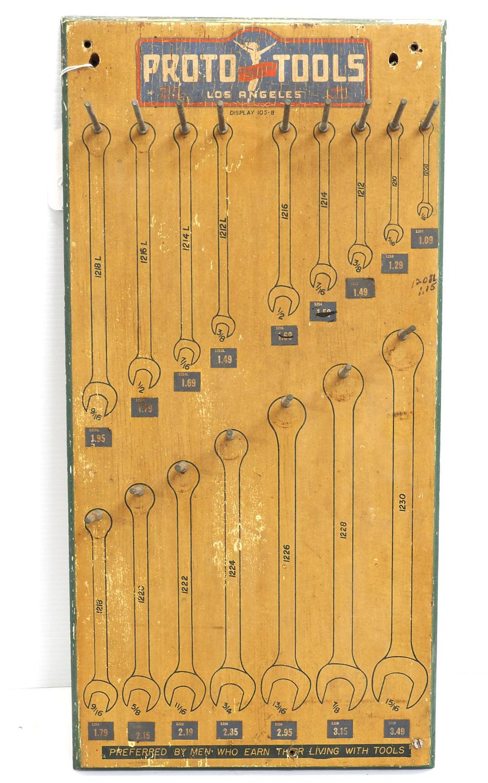 Lot 330: Proto Tools store tool display sign