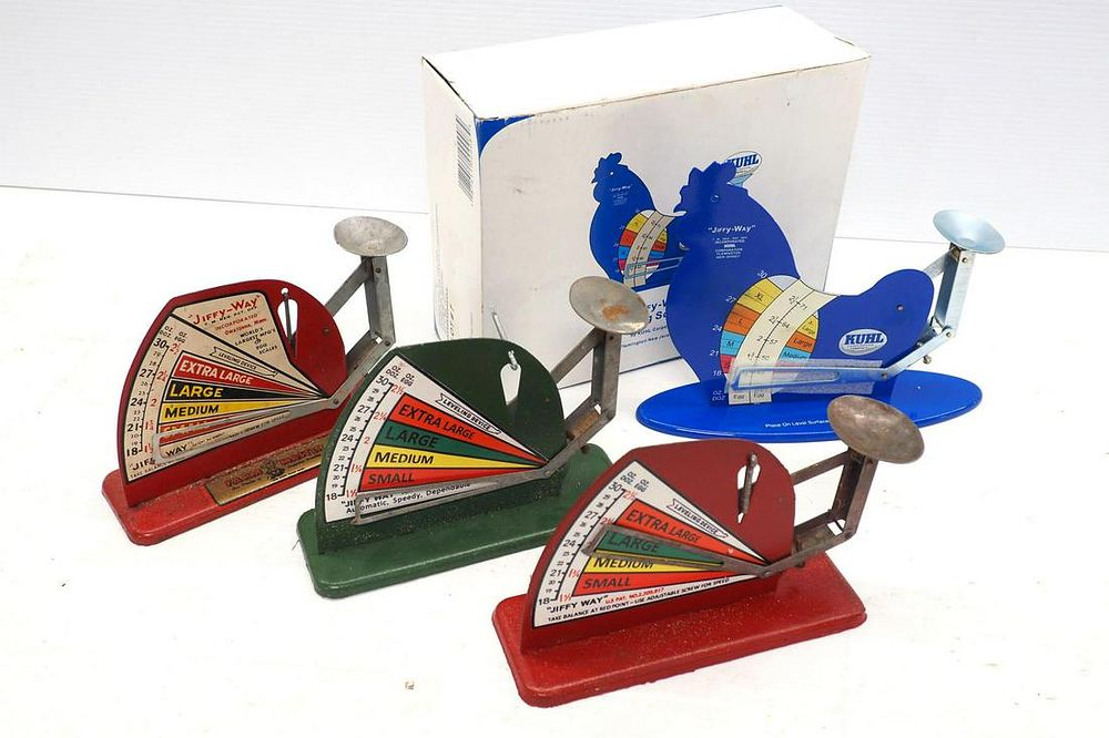 Lot 343: (4) Jiffy Way egg scales