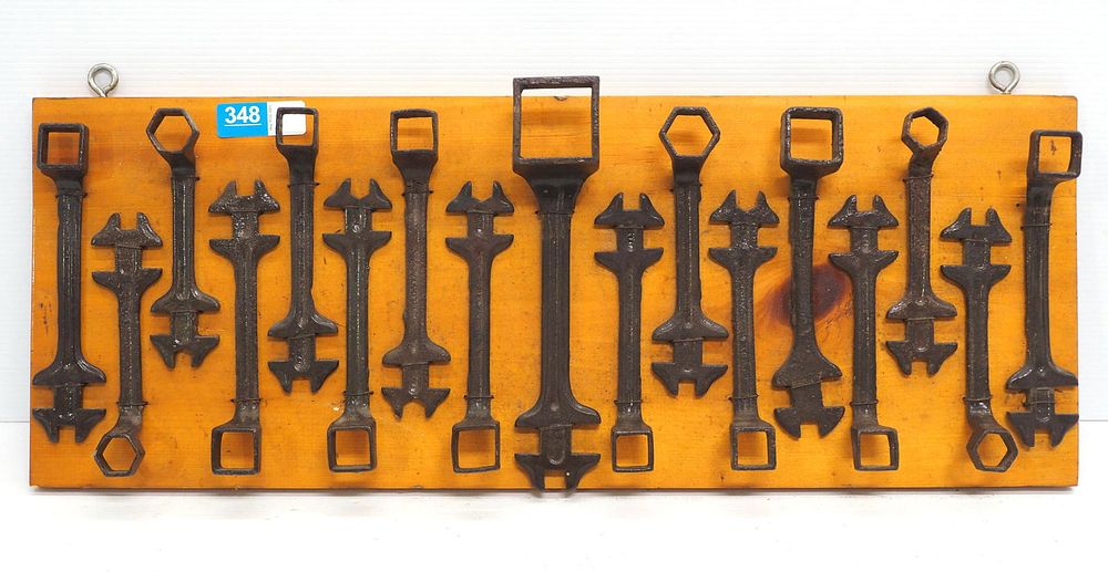 Lot 348: (17) Buggy wrenches