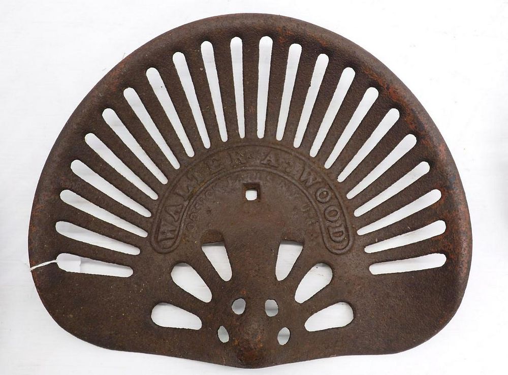 Lot 373: Walter A. Wood cast iron seat