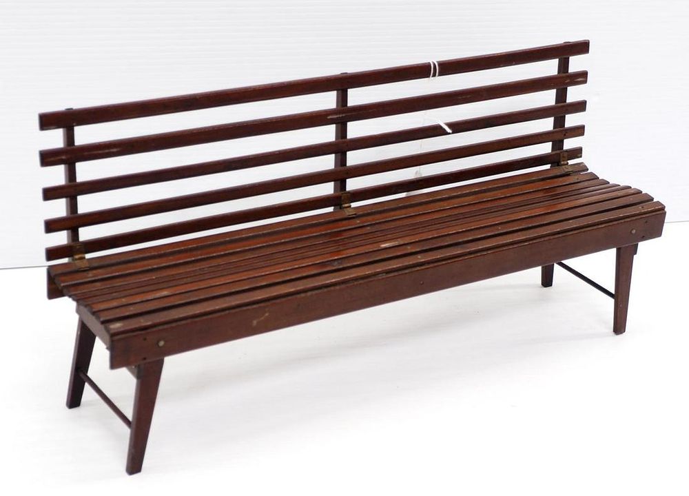 Lot 400: Salesman sample wooden park bench