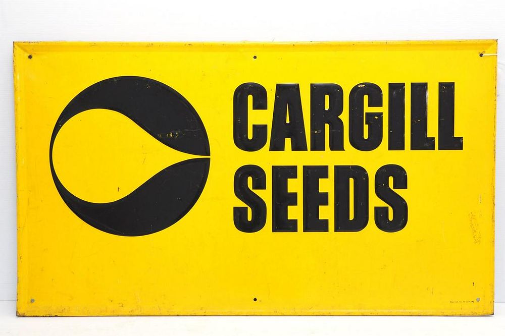 Lot 406: Cargill Seeds sign
