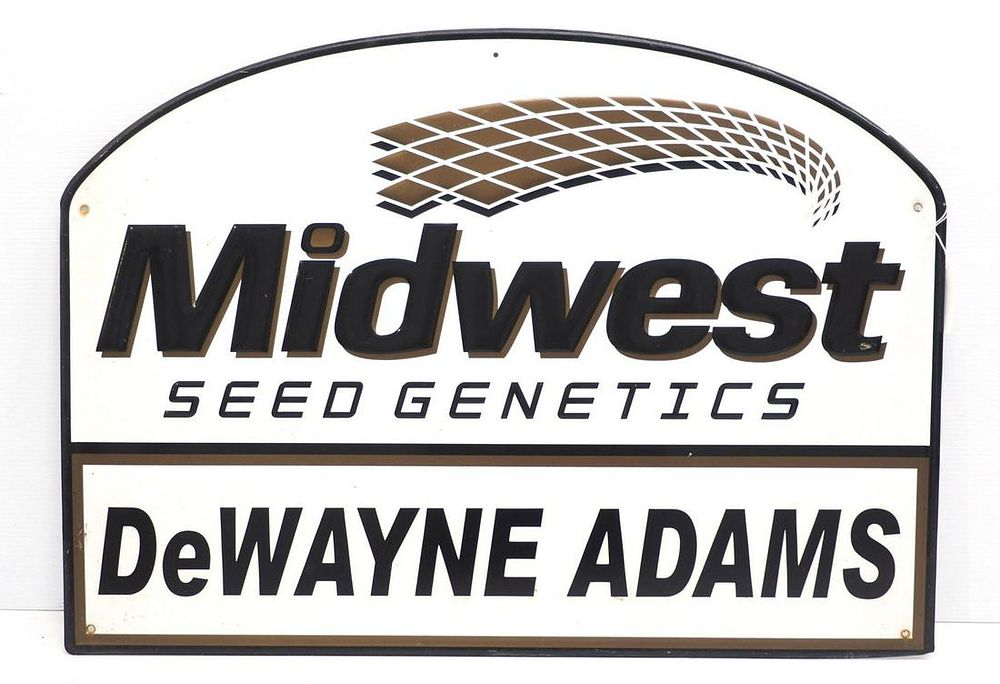 Lot 408: Midwest Seed Genetics sign
