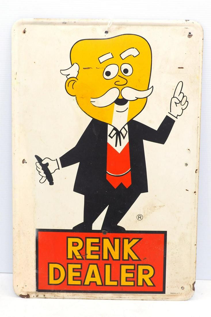 Lot 412: Renk Dealer sign