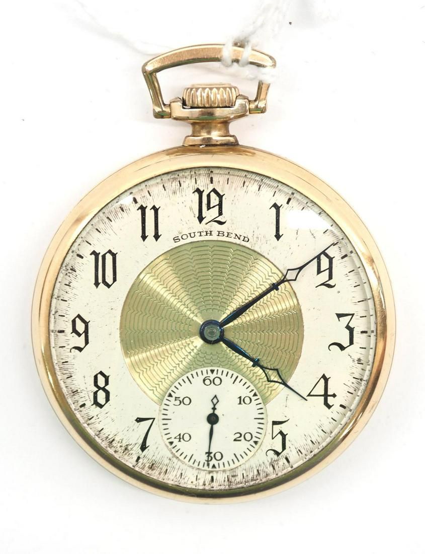 Lot 416: 21J South Bend Studebaker  pocket watch