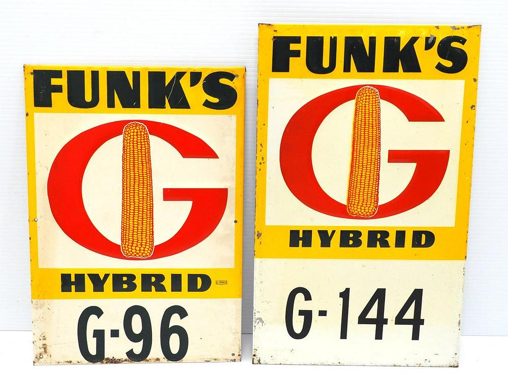 Lot 558: (2) Funk's G Hybrid signs