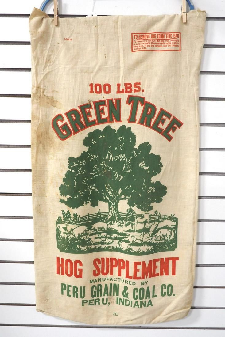 Lot 565: Green Tree Hog Supplement feed bag