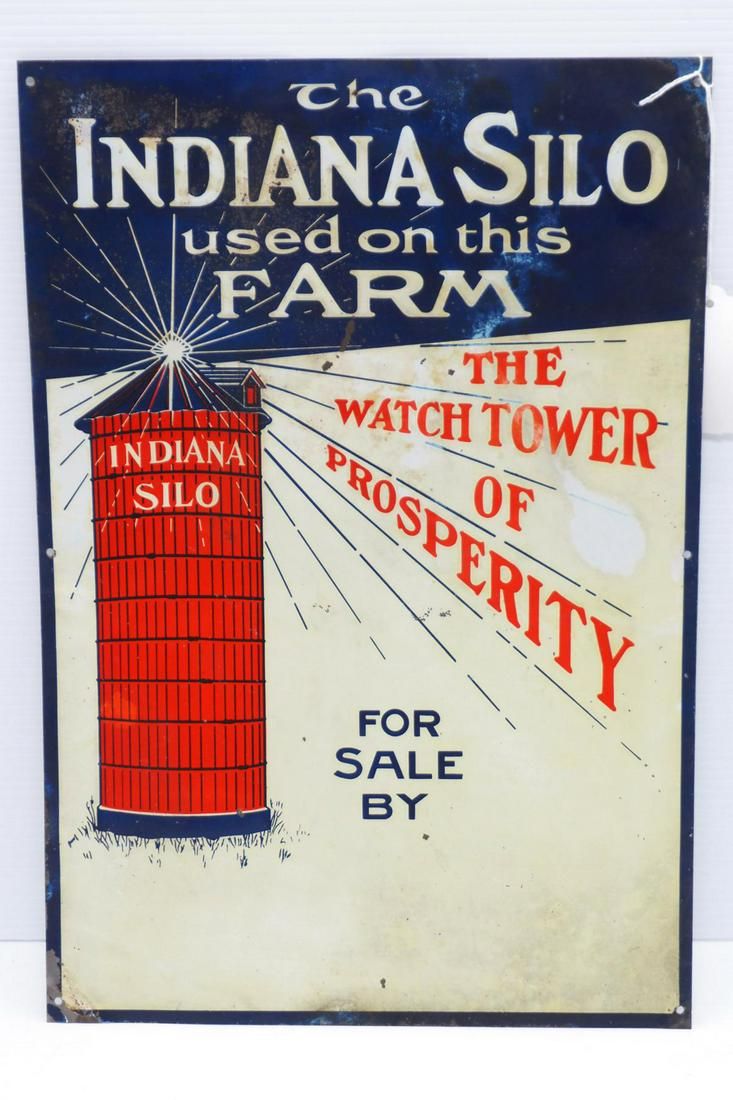 Lot 610: Indiana Silo sign