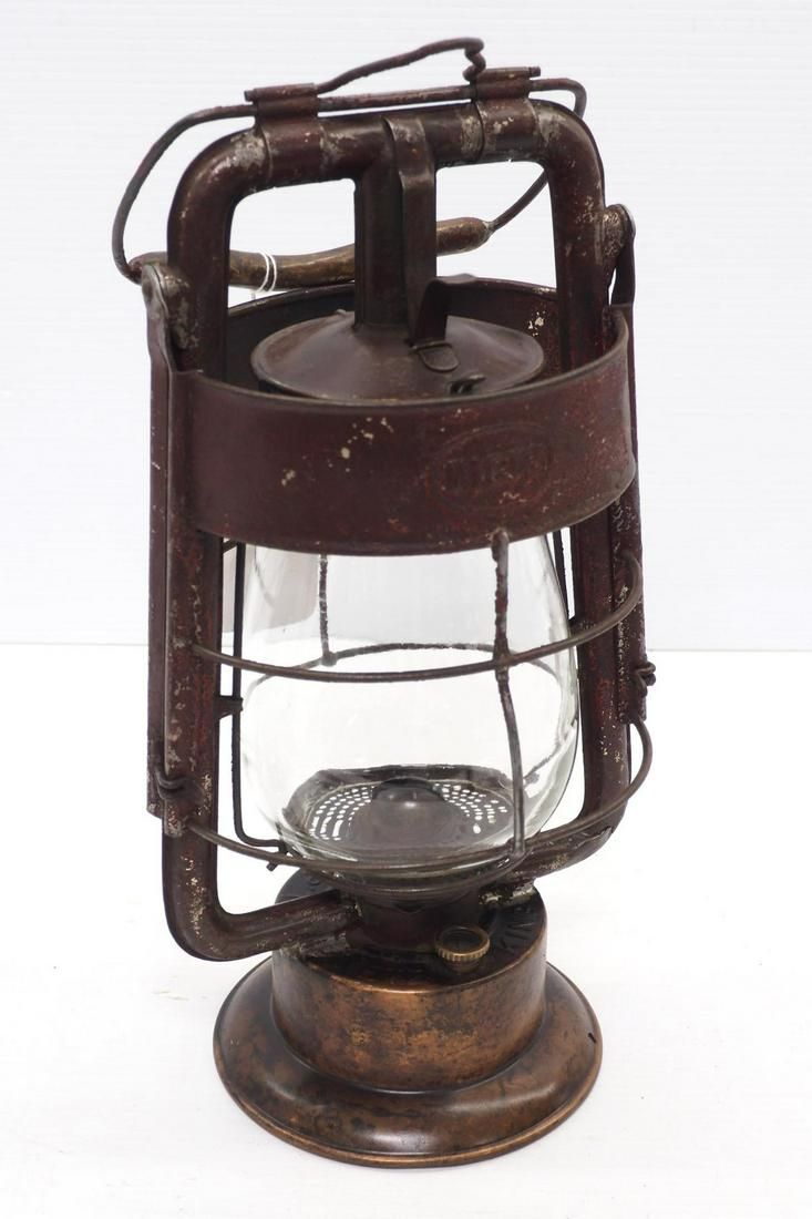 Lot 623: Dietz copper & tin fireman's lantern