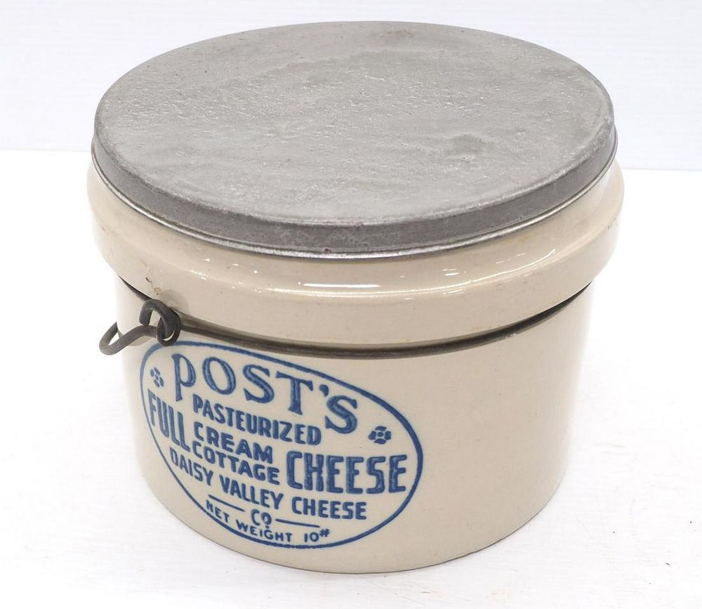 Lot 635: Post's Pasturized Cottage Cheese crock