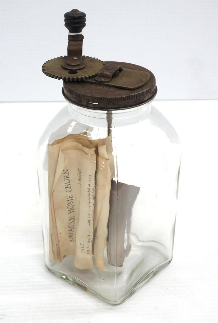 Lot 669: Miracle Home hand-crank butter churn