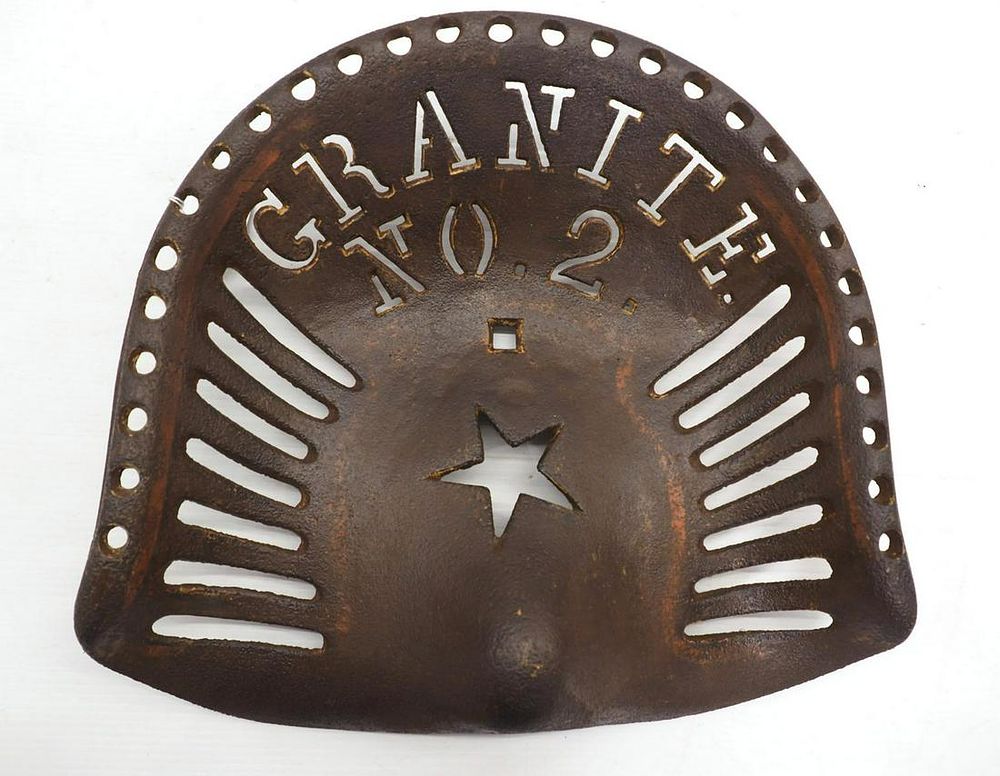 Lot 674: Granite No. 2 cast iron seat