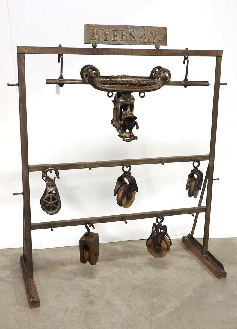 Lot 711: Myers Hay Tools store display rack