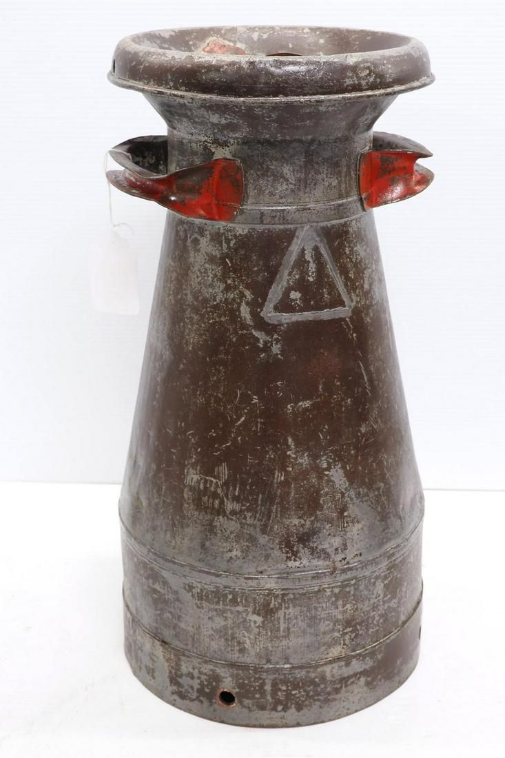 Lot 719: Unusual styleiron milk can